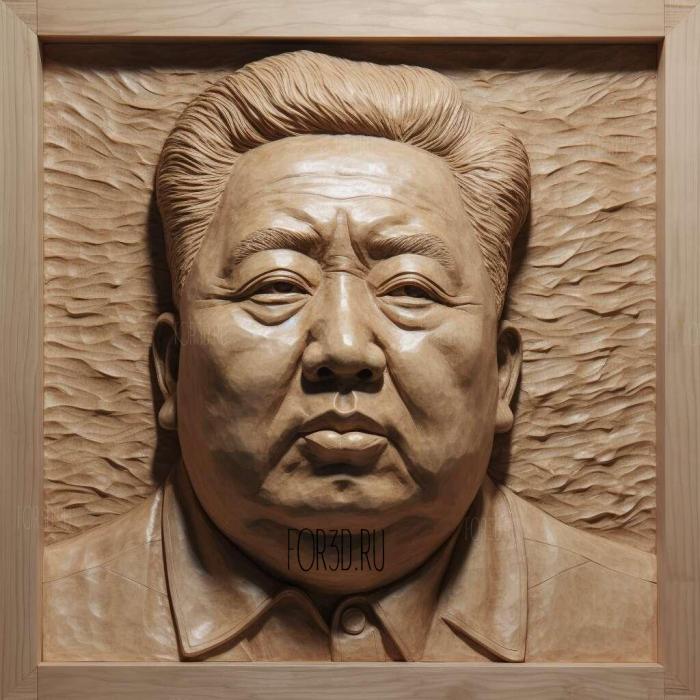 Kim Jun Un ure 4 stl model for CNC